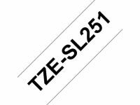 Tape BROTHER TZESL251 24mm Svart p Vit